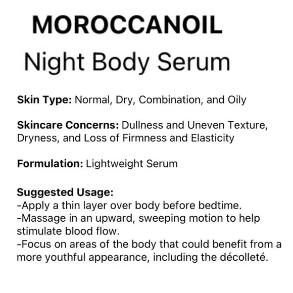 BIRTHDAY SALE! Moroccanoil Night Body Serum Set - Blue and White - Picture 6 of 14
